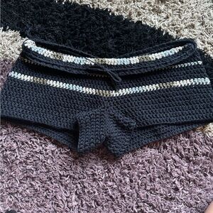 Handmade crochet shorts
100% cotton 
Has a Draw string